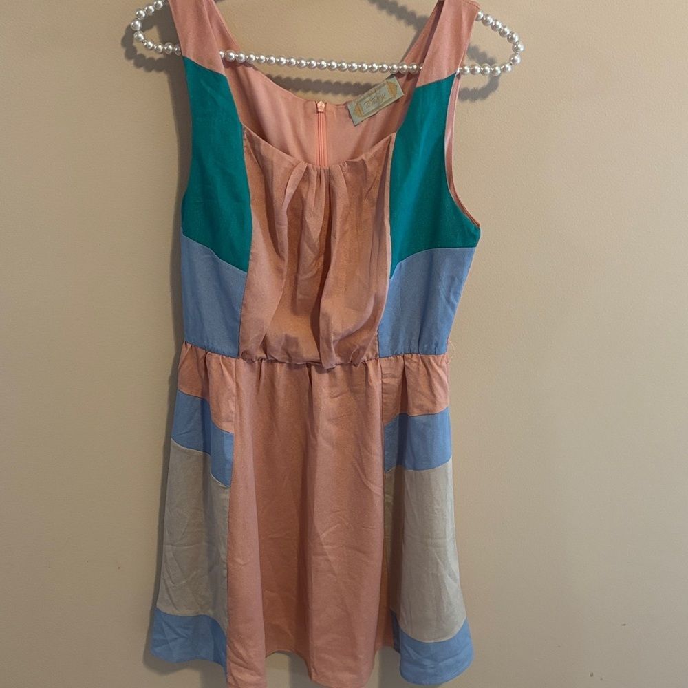 Tinley Colorblock Sleeveless Dress size small